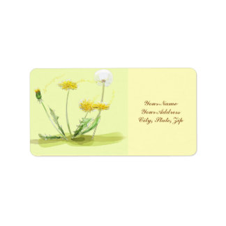 Etiqueta Blow Away Dandelion