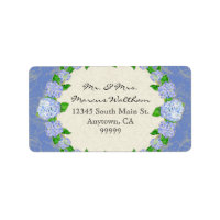 Blue Hydrangea Lace Floral Formal Business