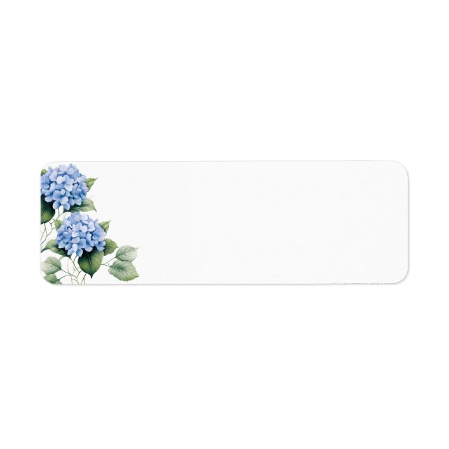 Etiqueta Blue Hydrangeas (Frente)
