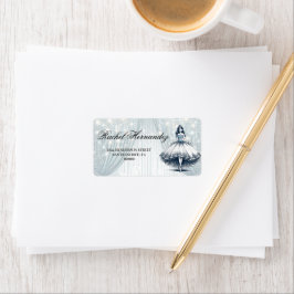 Etiqueta Blue Quinceañera Girl