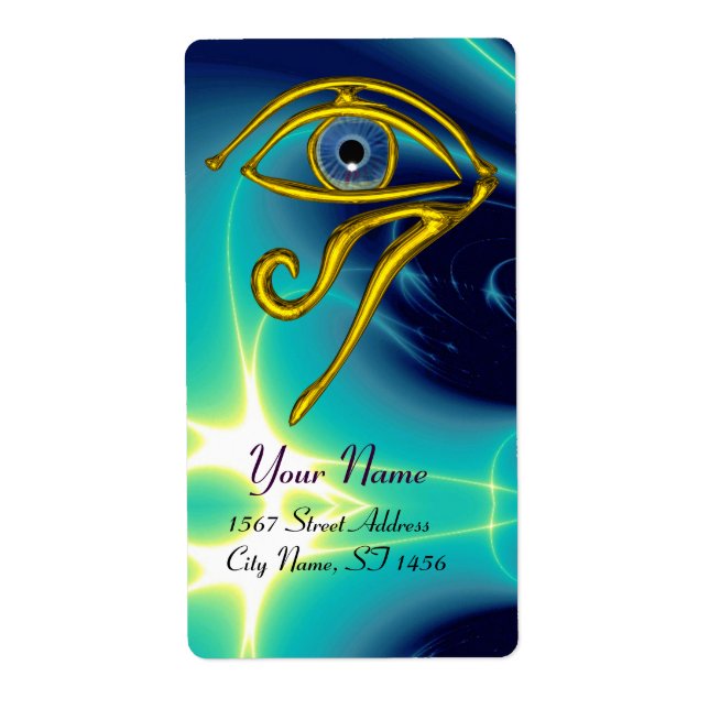 Etiqueta BLUE TALISMAN Horus Turquoise (Frente)
