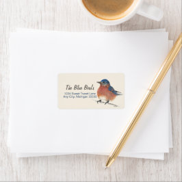 Etiqueta Bluebird Watercolor Art