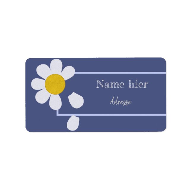 Etiqueta Blütenblätter (Frente)