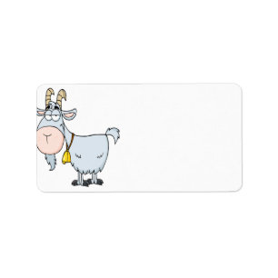 Etiqueta bobo de desenho animado