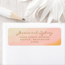 Boho Chic Watercolor Pink e Casamento Amarelo