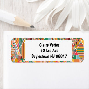 Etiqueta Boho Crazy Quilt