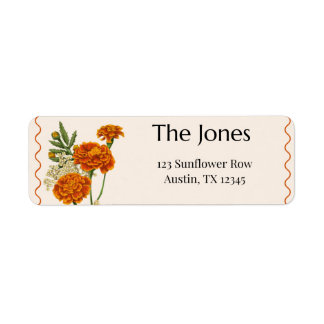 Etiqueta Boho Return Address Label