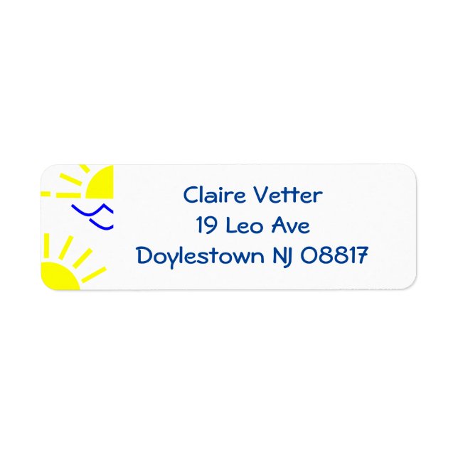 Etiqueta Boho Sun (Frente)