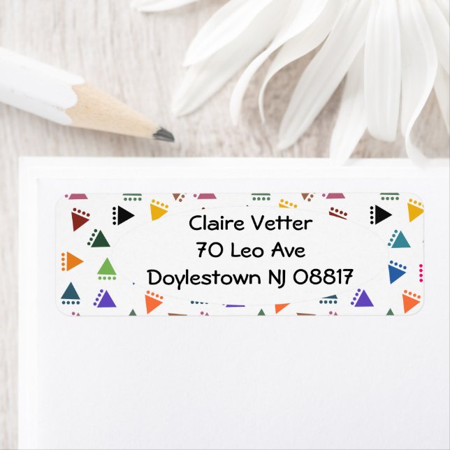 Etiqueta Boho Triangles (Insitu)