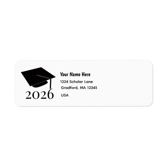 Etiqueta Boina de Gradução (Frente)