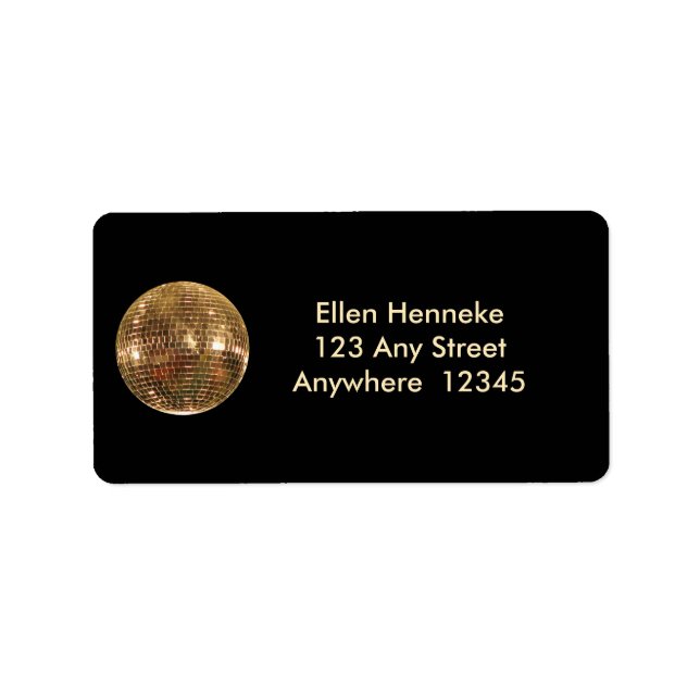 Etiqueta Bola de Disco Espelhada 2 (Frente)