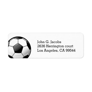 Etiqueta Bola de futebol clássica lustrosa