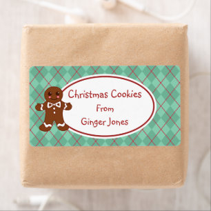 Etiqueta Bolachas de Natal de Pão Verde