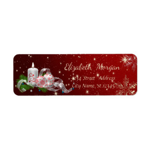 Etiqueta Bolas de Natal Trendy, Vela de Natal