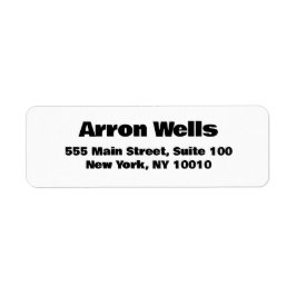 Etiqueta Bold Modern