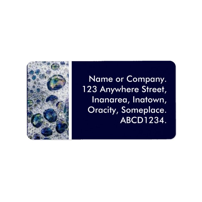 Etiqueta Bolhas (Frente)