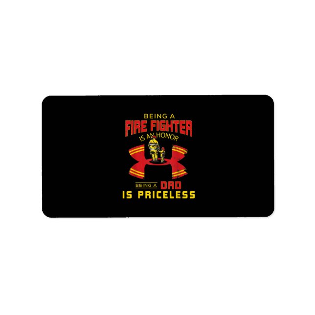 Etiqueta Bombeiro - Sendo Um Pai De Bombeiro (Frente)