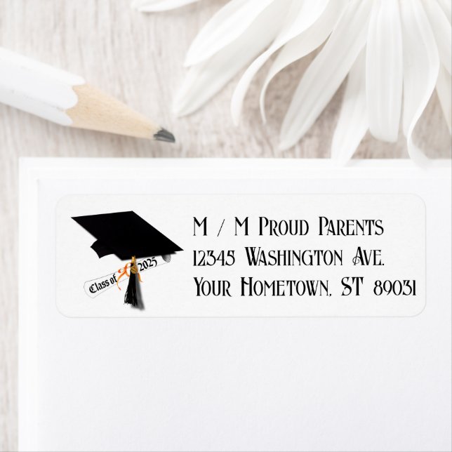 Etiqueta Boné Diploma Classe de Graduação 2025 (Insitu)