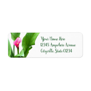 Etiqueta Bonito Calla Rosa Lily