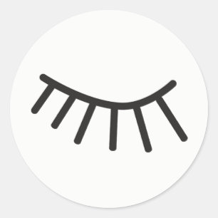 etiqueta bonito das pestanas para girar