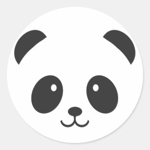 Etiqueta bonito e peluches da panda