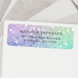 Etiqueta Bonito Holographic Glitter Girly Glamorosa