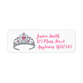 Etiqueta Bonito Princesa Rosa Jewel Tiara Crown Royalties