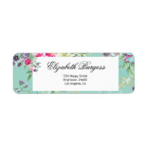 Bonito Rosas Florais Endereço de Devolução da Flor