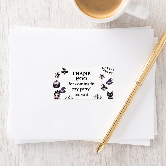 Etiqueta Boo-tiful Costume Party Halloween Invite (Insitu)