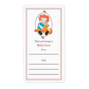 Etiqueta Bookplate da boneca