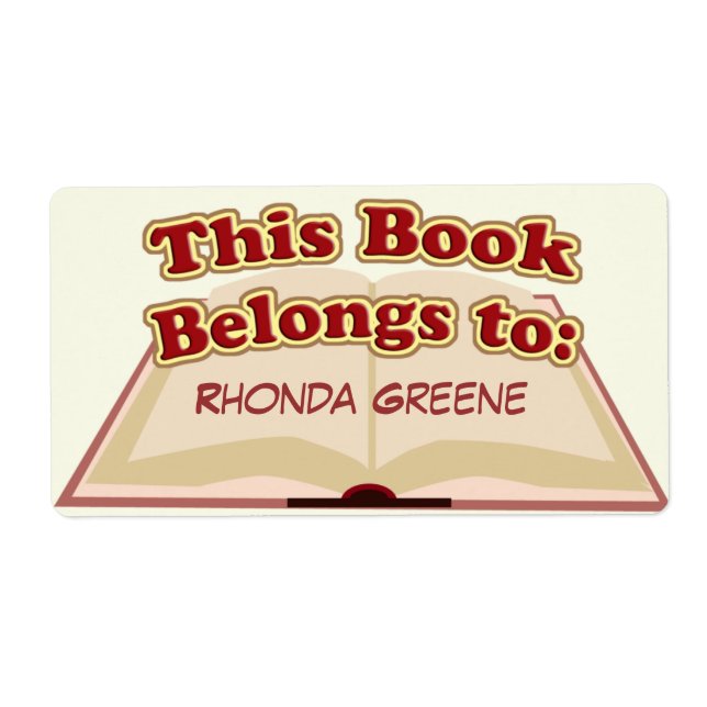 Etiqueta Bookplate de Cubo (Frente)