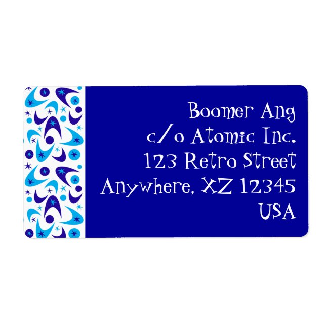 Etiqueta Boomerangs Retro (Frente)
