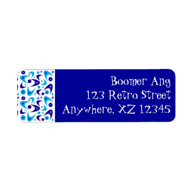 Etiqueta Boomerangs retrorreflectores personalizáveis (Frente)