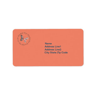 Etiqueta Borboleta-borboleta-cristã Design