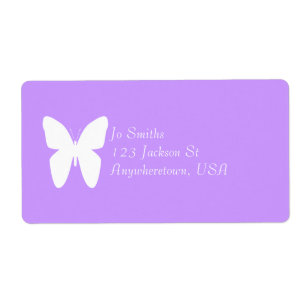 Etiqueta Borboleta branca