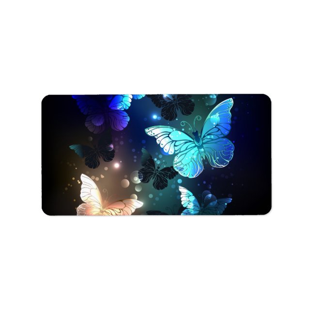 Etiqueta Borboleta Noturna Flutuante (Frente)