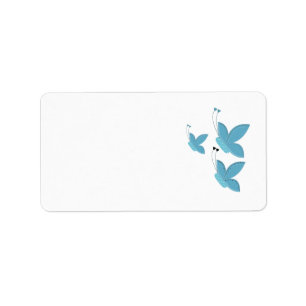 Etiqueta Borboletas Azuis