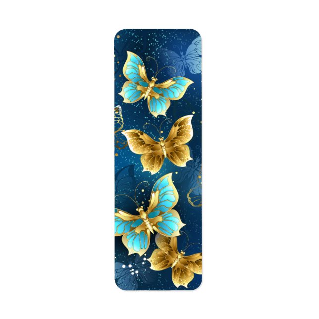 Etiqueta Borboletas de ouro (Frente)