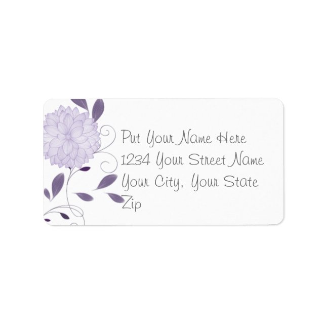 Etiqueta Borboletas e Lavandas (Frente)