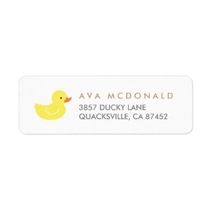 Etiqueta Borracha Ducky