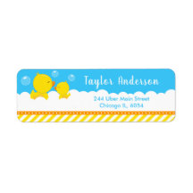 Borracha Ducky Amarelo e Azul