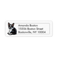 Boston Terrier Profile Studio Simples