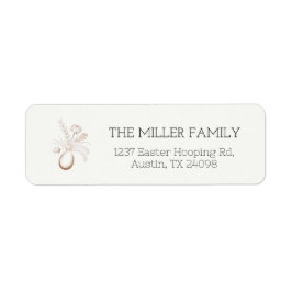 Etiqueta Botanical Easter Personalized Return Address Label