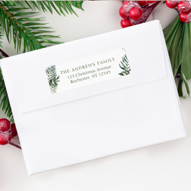 Etiqueta Botânico de Natal específico do cliente (Criador carregado)