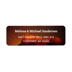 Etiqueta Botão arizona Sedona ao pôr do sol