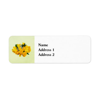 Etiqueta Bouquet of Yellow Roses and Baby’s Breath