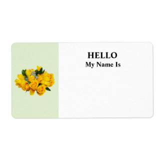 Etiqueta Bouquet of Yellow Roses and Baby’s Breath