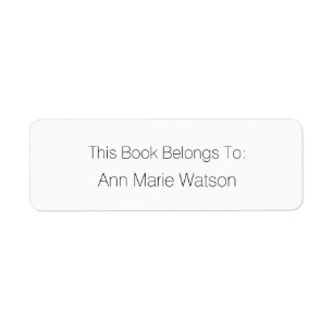 Etiqueta branca preta simples conhecida do