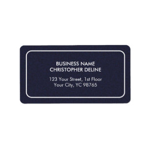 Etiqueta Branco azul da textura masculino elegante moderna