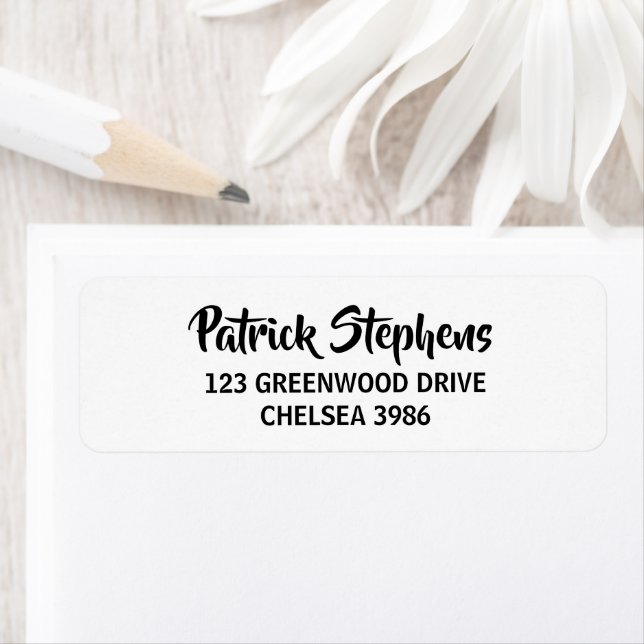 Etiqueta Branco de nome personalizado (Insitu)